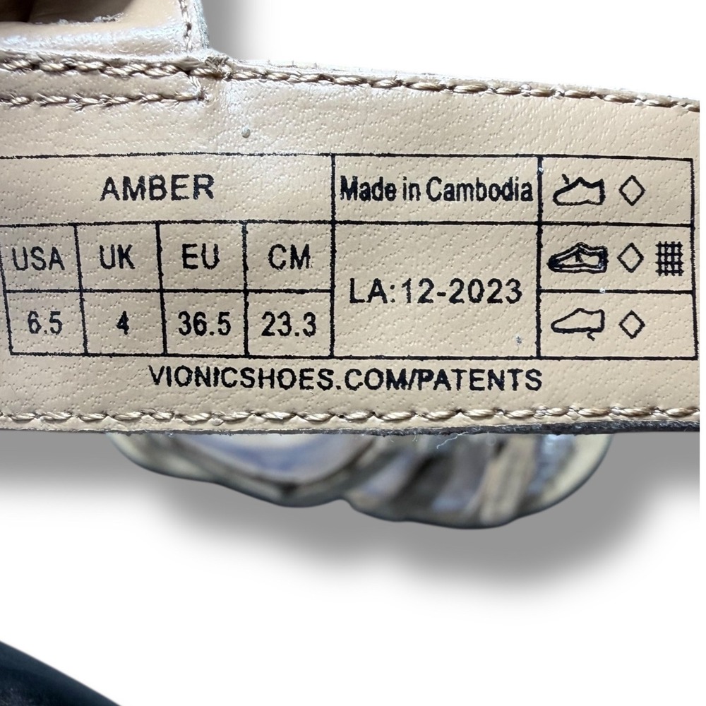 Vionic Amber Cork Strappy Sandals Women Size 6.5 Beige Adjustable Comfort - Picture 12 of 12
